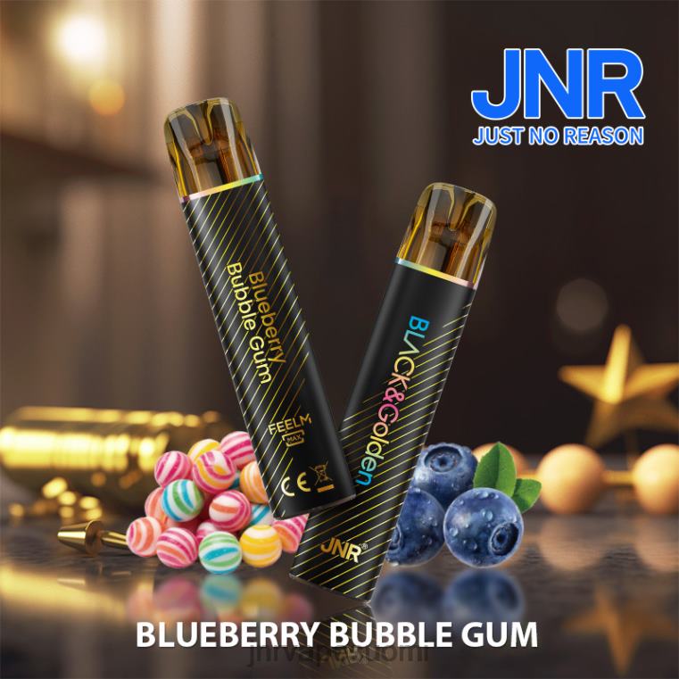JNR VAPE SUOMI | jnr musta & gloden mustikka purukumia AABB273
