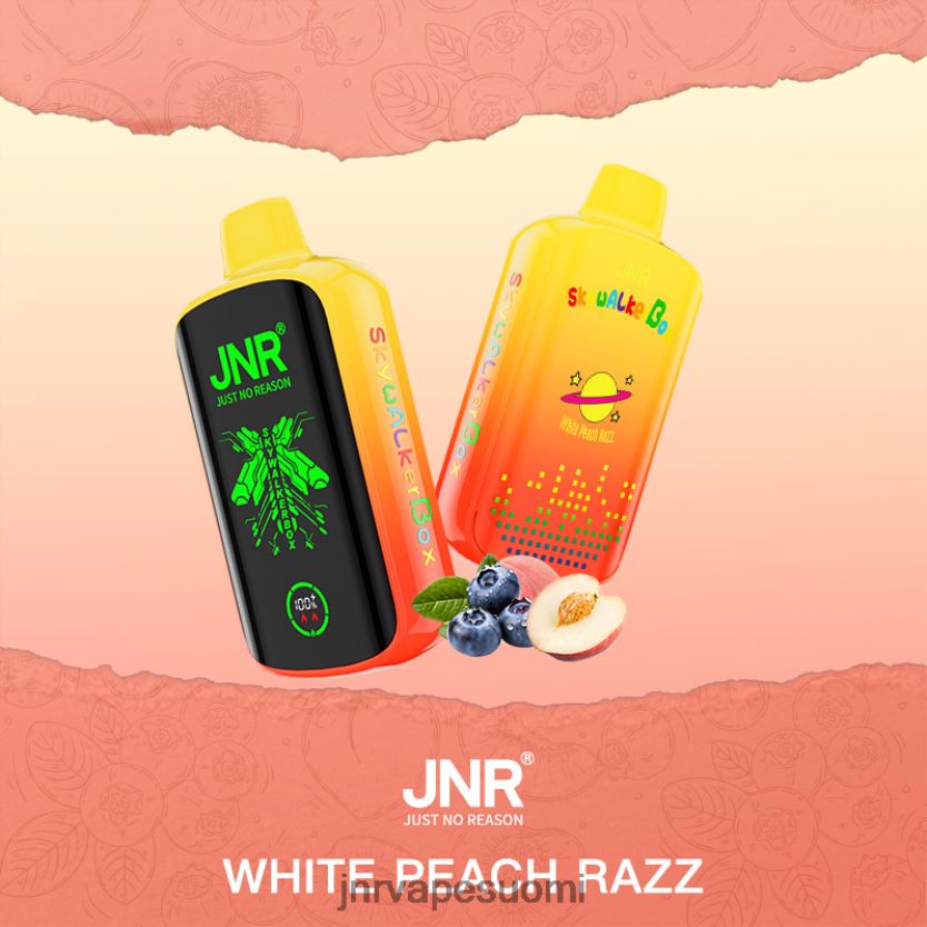 T0D02J52 JNR SKYWALKER laatikko valkoinen persikka razz | JNR VAPE SUOMI