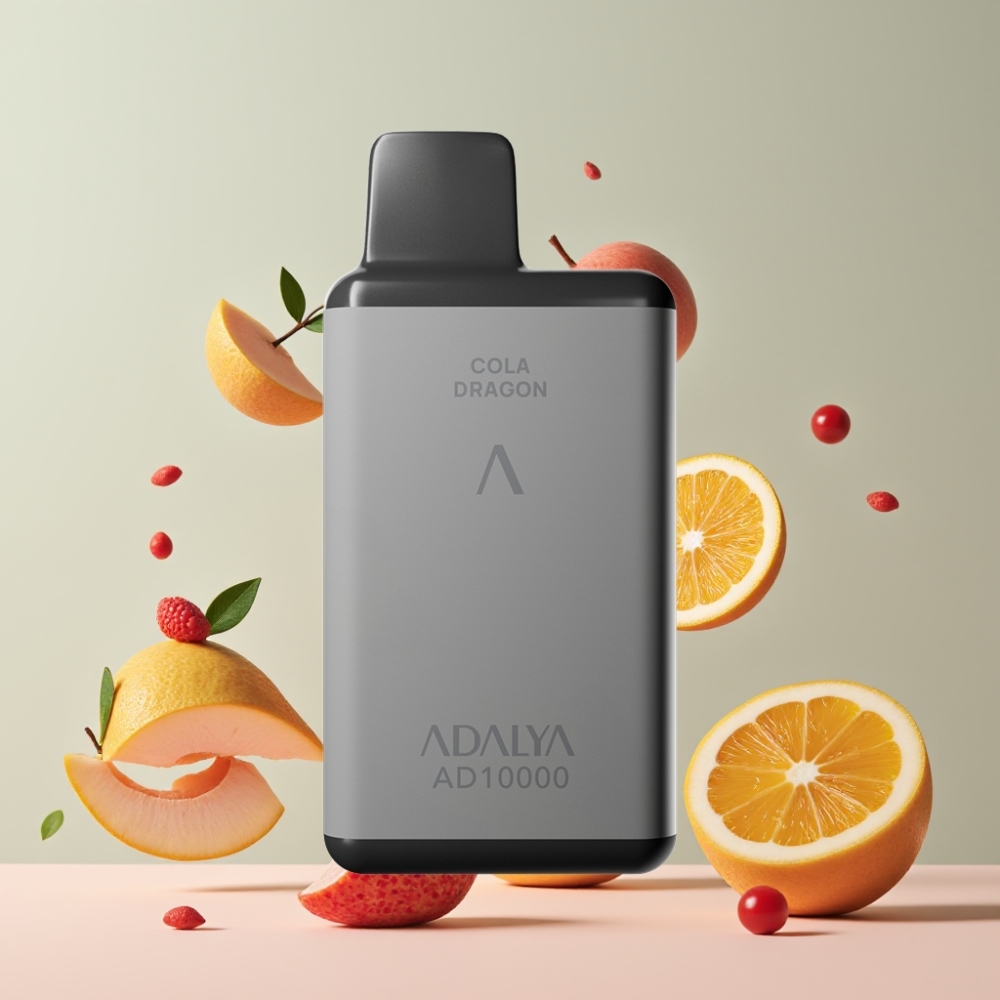 Adalya AD 10000 Puffs Suomi Tukku Kertakäyttöinen Vape – Space Gray, 14 ml, 2% Nicotine, USB-C