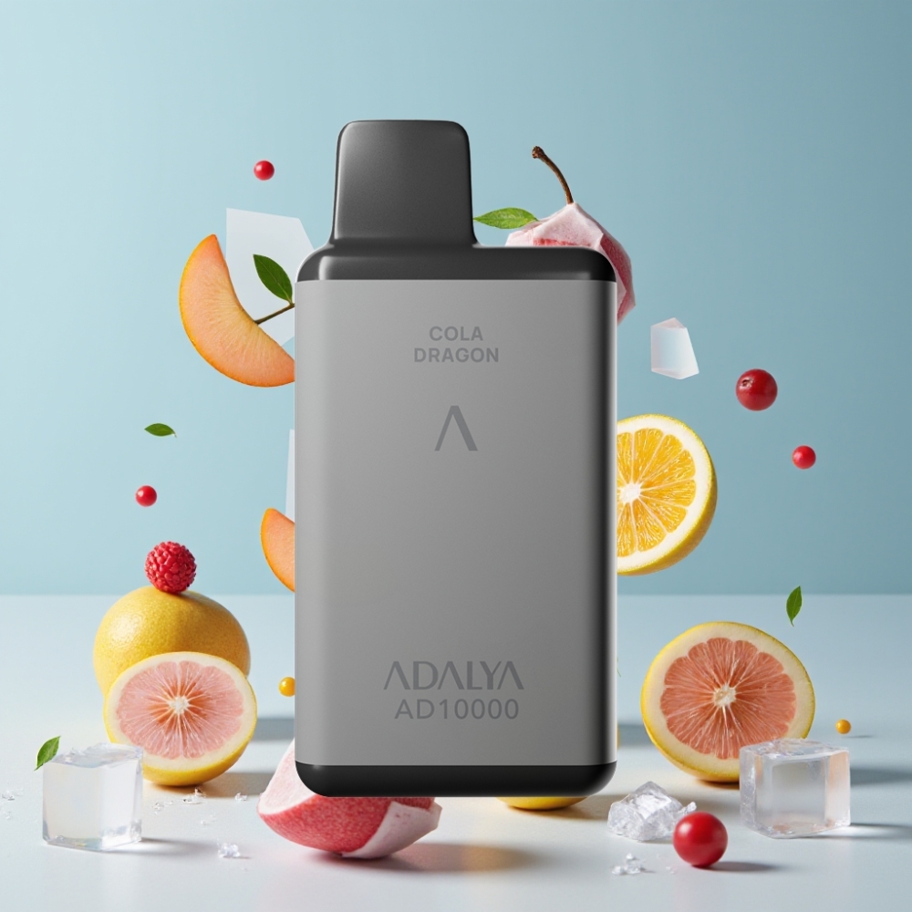 Adalya AD 10000 Puffs Suomi Tukku Kertakäyttöinen Vape Space Gray – USB-C, 14 ml, 2% Nicotine