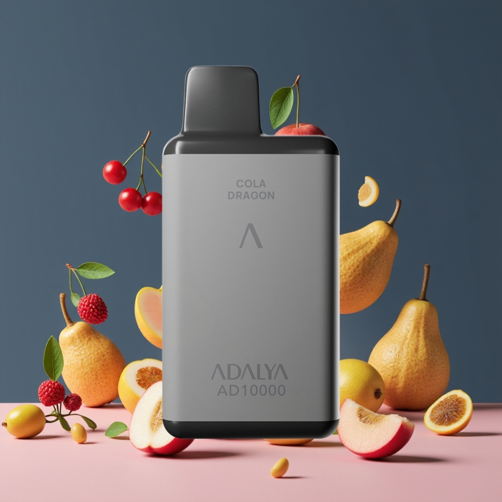 Adalya AD 10000 Puffs Suomi Tukku Kertakäyttöinen Vape – Space Gray, USB-C, 14 ml E-liquid, 2% Nicotine
