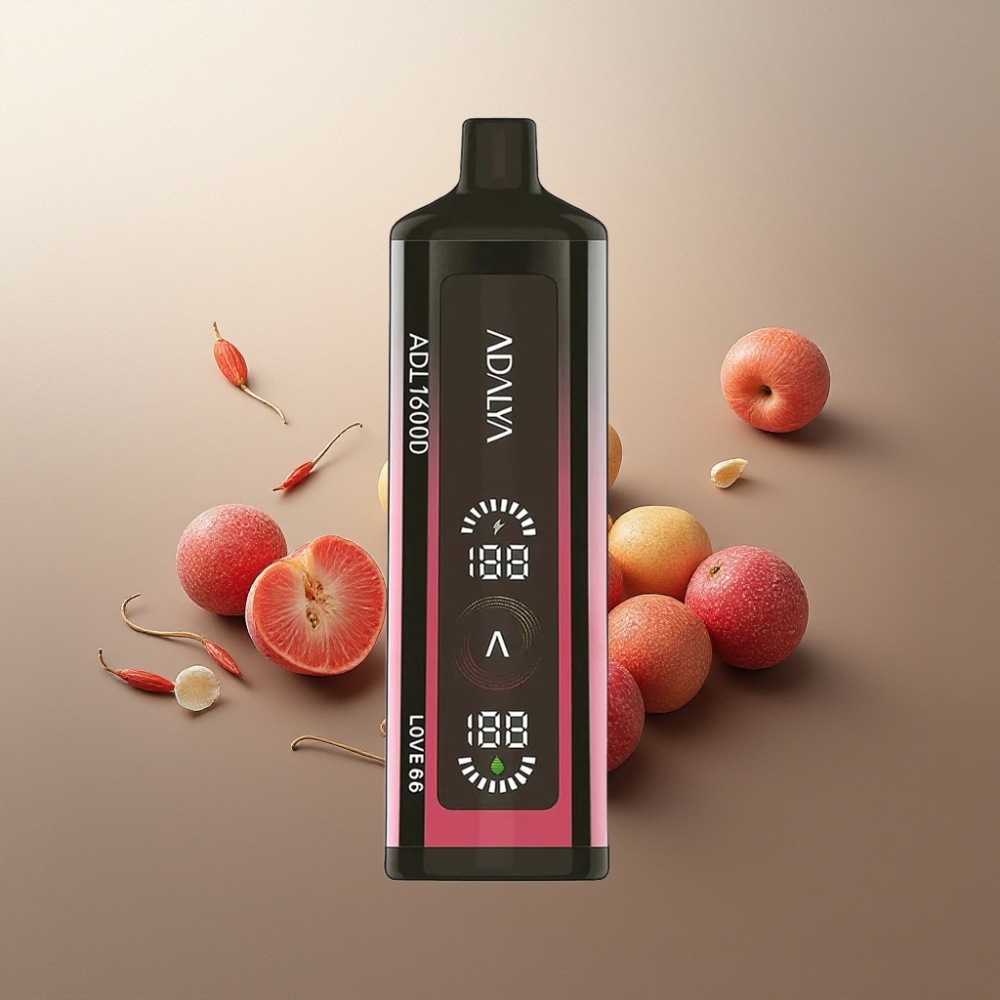 Adalya ADL 16000 PRO Puffs Kertakäyttöinen Vape Suomi Tukku - 25ml E-liquid, 1000 mAh Akku, USB-C Ladattava, Digital Screen, Smart Mesh Coil, Kolmen värin gradienttikiiltävä