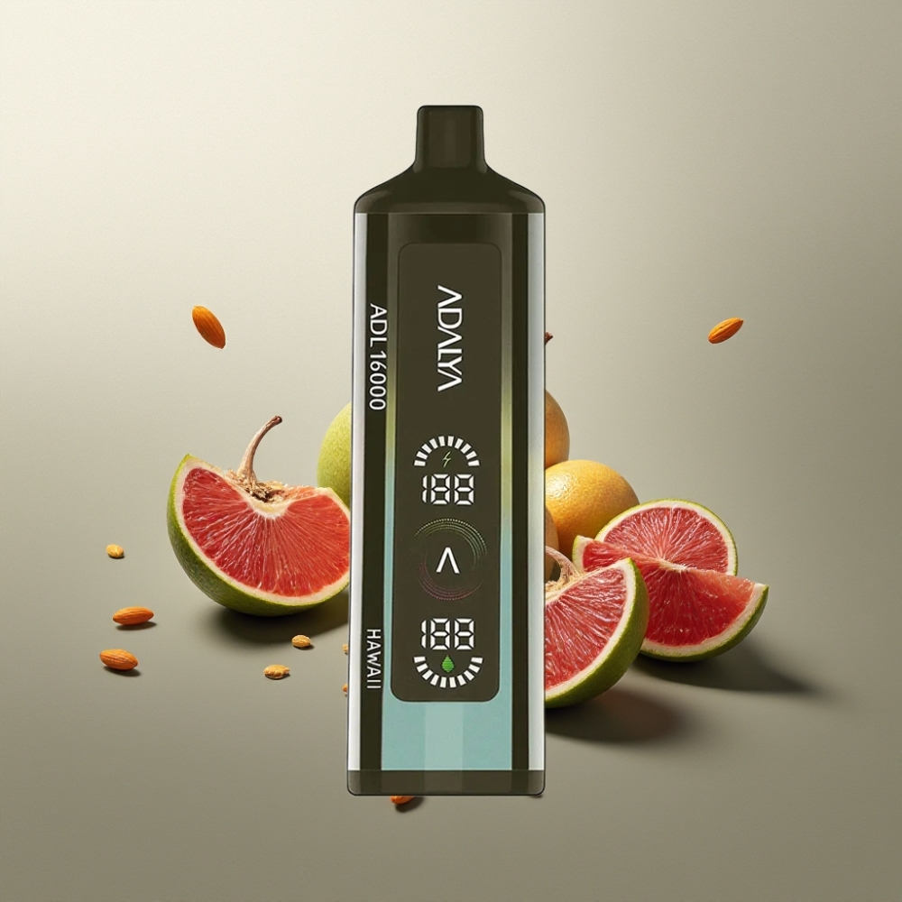 Adalya ADL 16000 PRO Puffs Suomi Tukku Kertakäyttöinen Vape – 16,000 Puffs, 25ml E-liquid, 2% Nikotiini, USB-C, Digital Screen, Smart Mesh Coil