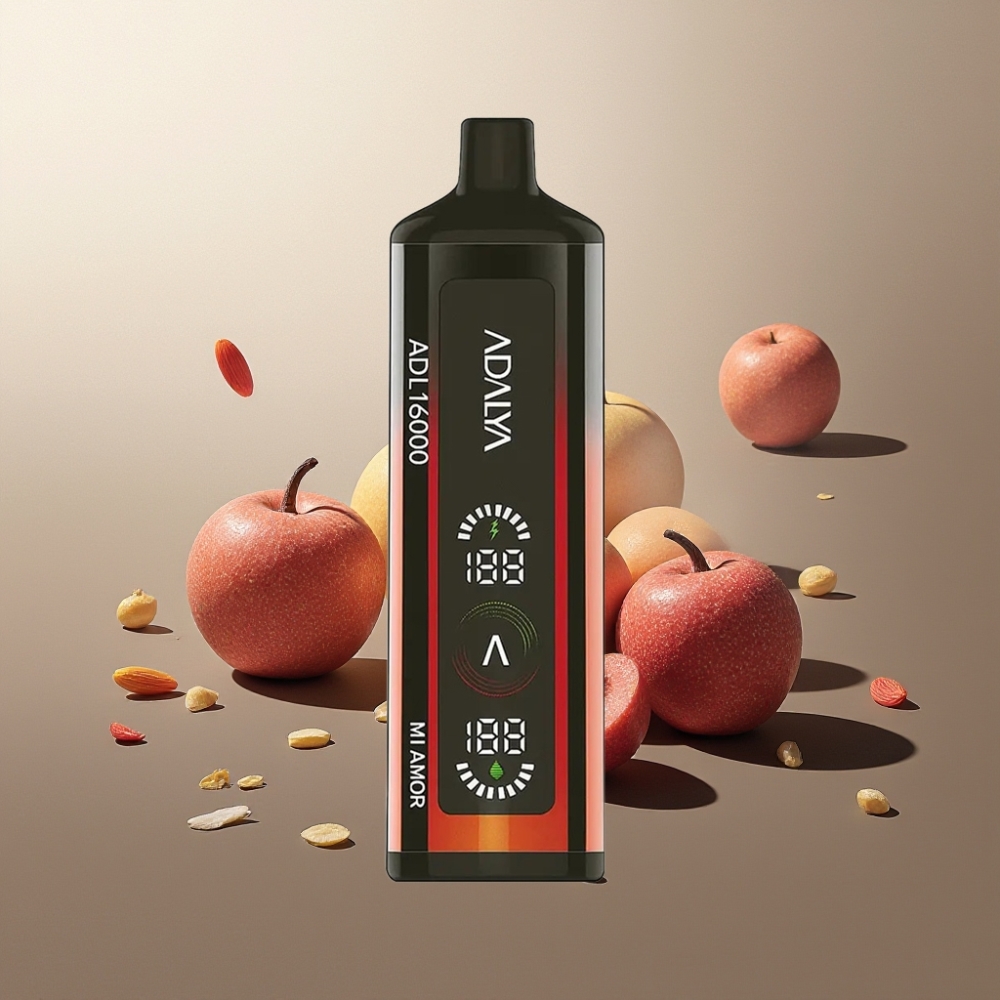 Adalya ADL 16000 PRO Puffs Suomi Tukku Kertakäyttöinen Vape Mi Amor – 16,000 Puffs, Smart Mesh Coil, USB-C, 25ml 2% Nikotiini, Digital Screen
