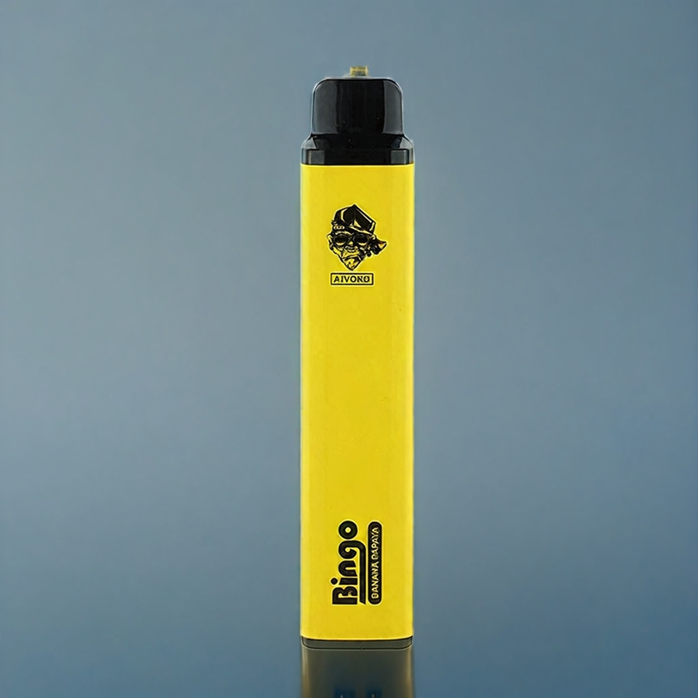 Aivono AIM BINGO 4000 Puffs Suomi Tukku – 10 mL, 1000mAh, 21 123mm – Banana Papaya (Banaani Papaija) – 0%/2%/5% Nikotiinia