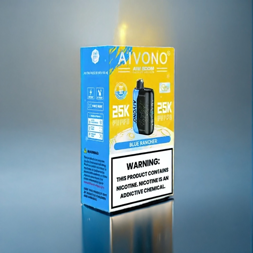 Suomi tukku Aivono AIM BOOM 25000 Puffs 5% 650mAh Type-C Sininen Rancher