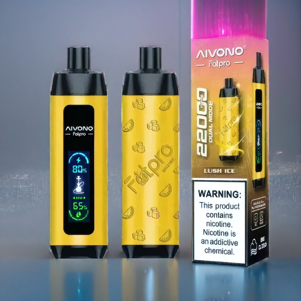 Suomi tukku Aivono AIM FATPRO 22000 Puffs 28ml E-liquid Lush Ice 0.6 ohm Mesh Coil 600mAh Rechargeable Eco/Boost Dual Modes 10 Flavors 0%-5% Nikotiinia
