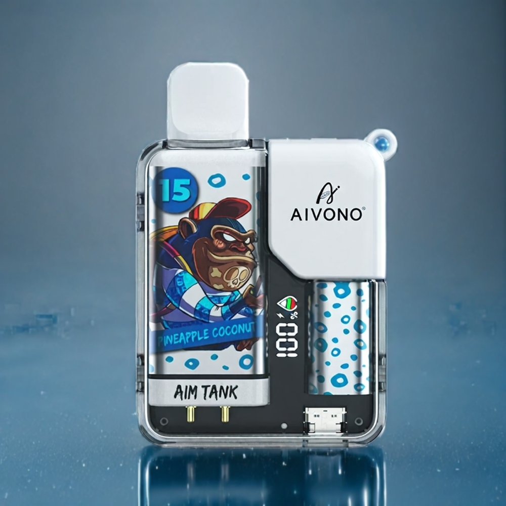 Suomi tukku Aivono AIM-TANK 9500 Puffs 18ml 650mAh LCD Ananas-Kookos