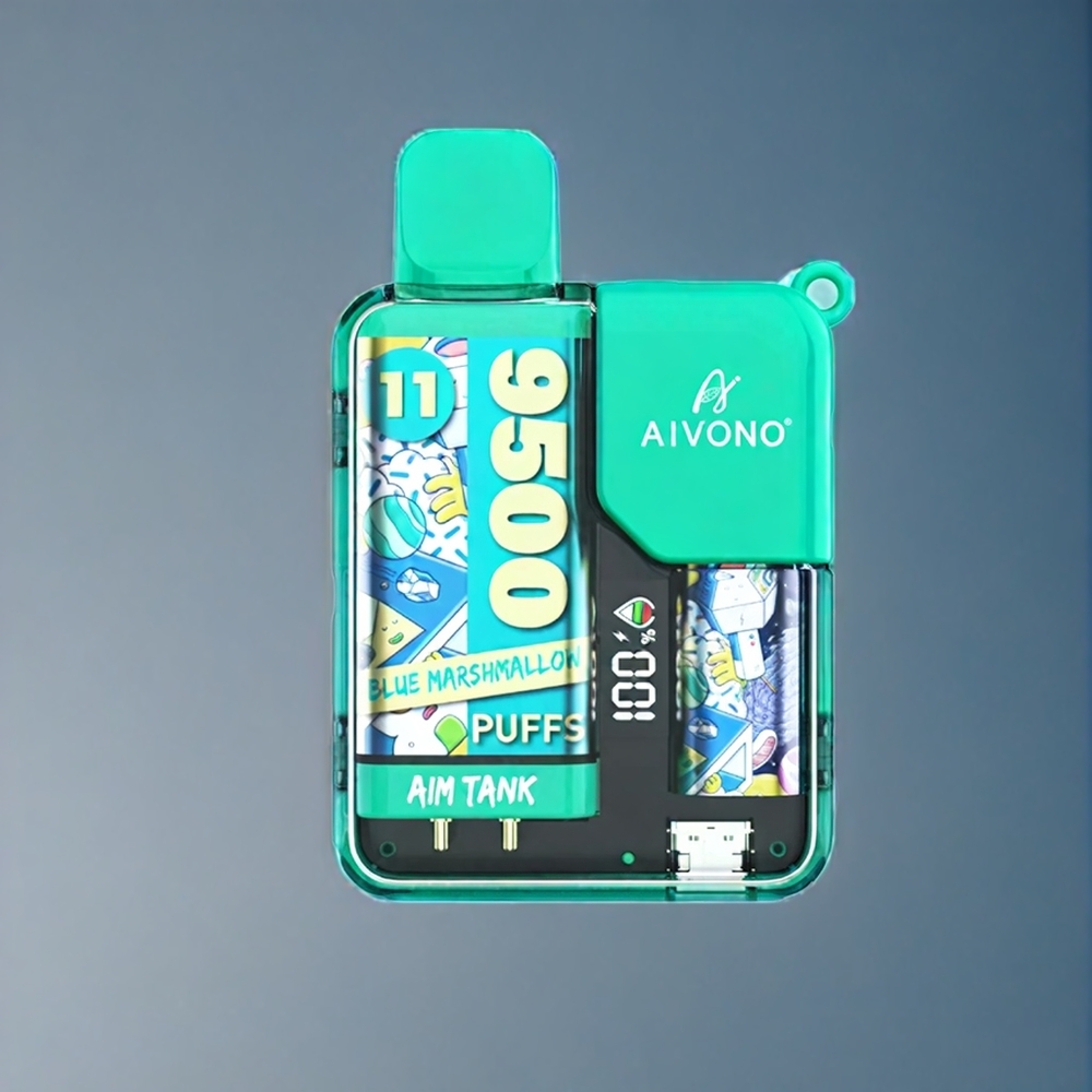 Suomi tukku Aivono AIM-TANK 9500 Puffs 18ml 650mAh LCD Sininen Marshmallow