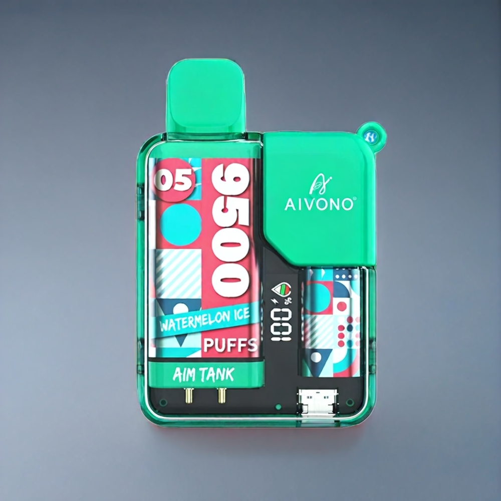 Suomi tukku Aivono AIM-TANK 9500 Puffs 18ml Vesimeloni-Jää 650mAh LCD