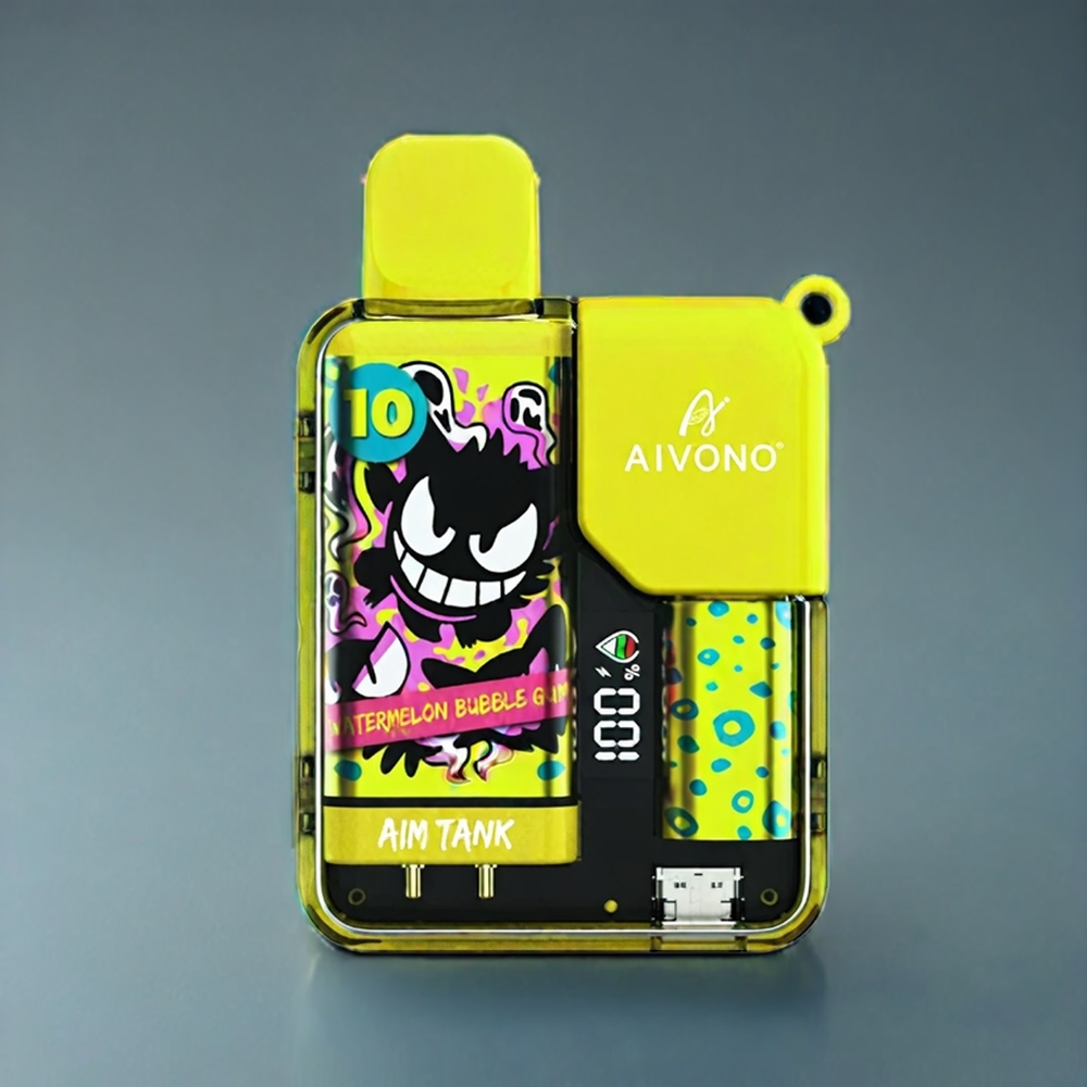 Suomi tukku Aivono AIM-TANK 9500 Puffs Vesiinimeli Kupla Purkka 18ml/650mAh LCD - 0%,2%,3%,5% Nikotiini