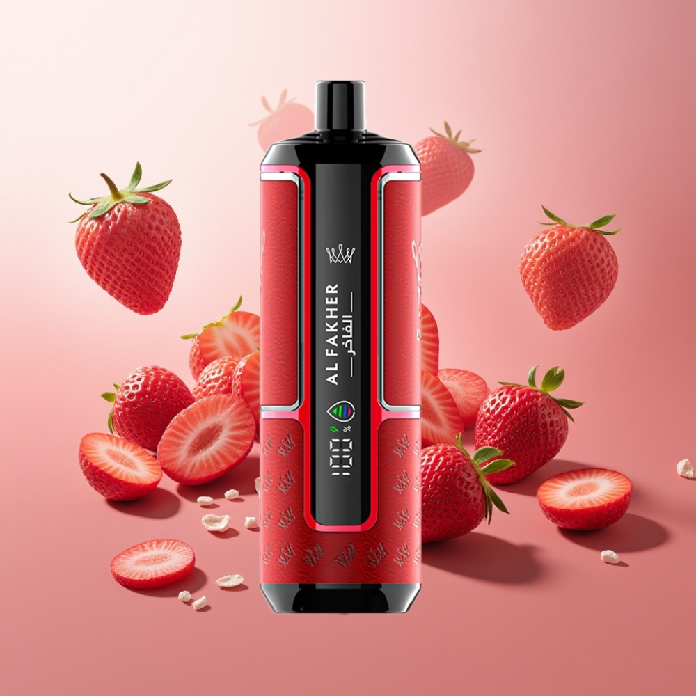 Al Fakher Crown Bar 15K Hypermax Kertakäyttöinen Vape Kit 22ml/15K Puffs/600mAh Suomi Tukku Mansikkapommi