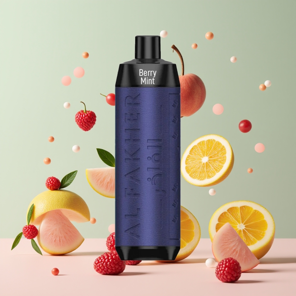 Al Fakher Crown Bar 8000 Crystal Kertakäyttöinen Vape Suomi tukku - 8000 Puffs, 18ml e-Liquid, 5mg Nikotiinia, Marja-Minttu