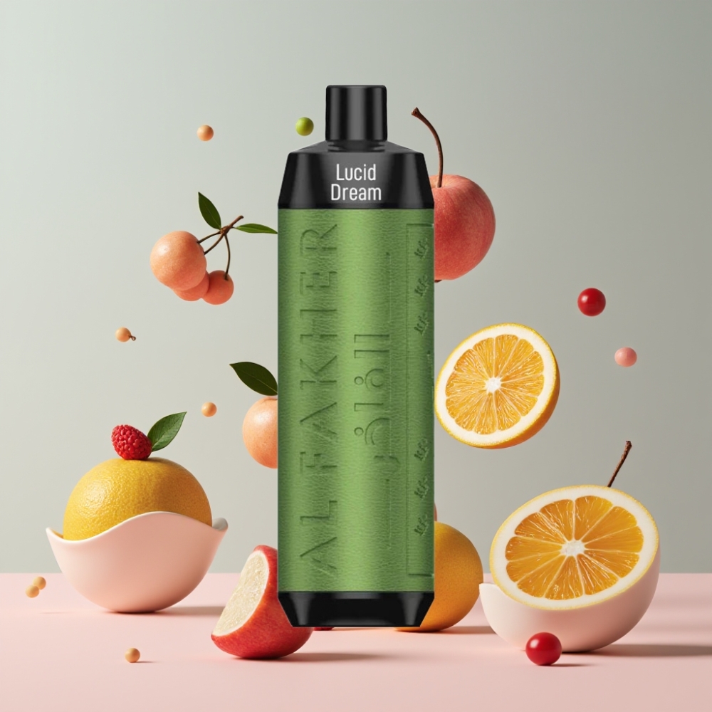Al Fakher Crown Bar 8000 Suomi Tukku Kertakäyttöinen Vape – 18ml E-Liquid, 5mg Nikotiinia, 8000 Puffia, USB-C, 600mAh Akku