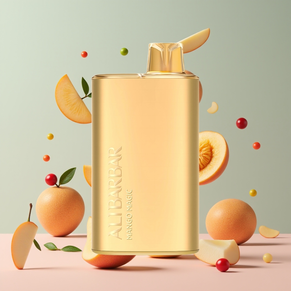 Alibarbar Rich 8000 Puffs Kertakäyttöinen Vape Mango Magic Suomi tukku – 20ml/8000 Puffs/2000mAh