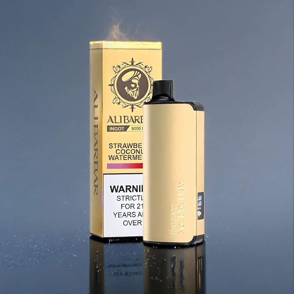 Suomi Tukku Alibarbar Ingot 9000 Puffs Vape Pink Lemon – 22ml E-liquid, 2350mAh Battery, Non-Rechargeable, LED Display