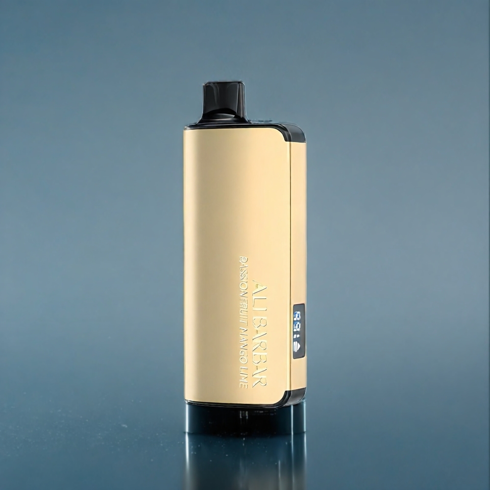 Suomi tukku Alibarbar Ingot 9000 Puffs Vape Passiokirsikka Mango Lime 22ml nestekapasiteetti 2350mA akku LED-näyttö