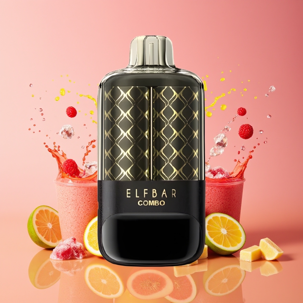 Suomi tukku ELF BAR COMBO 25000 Puffs Disposable Vape Persikka Mango & Vesimeloni – 700mAh, Type-C, 5% Nikotiinia, Kaksoistila (Lite/Turbo), Näyttö