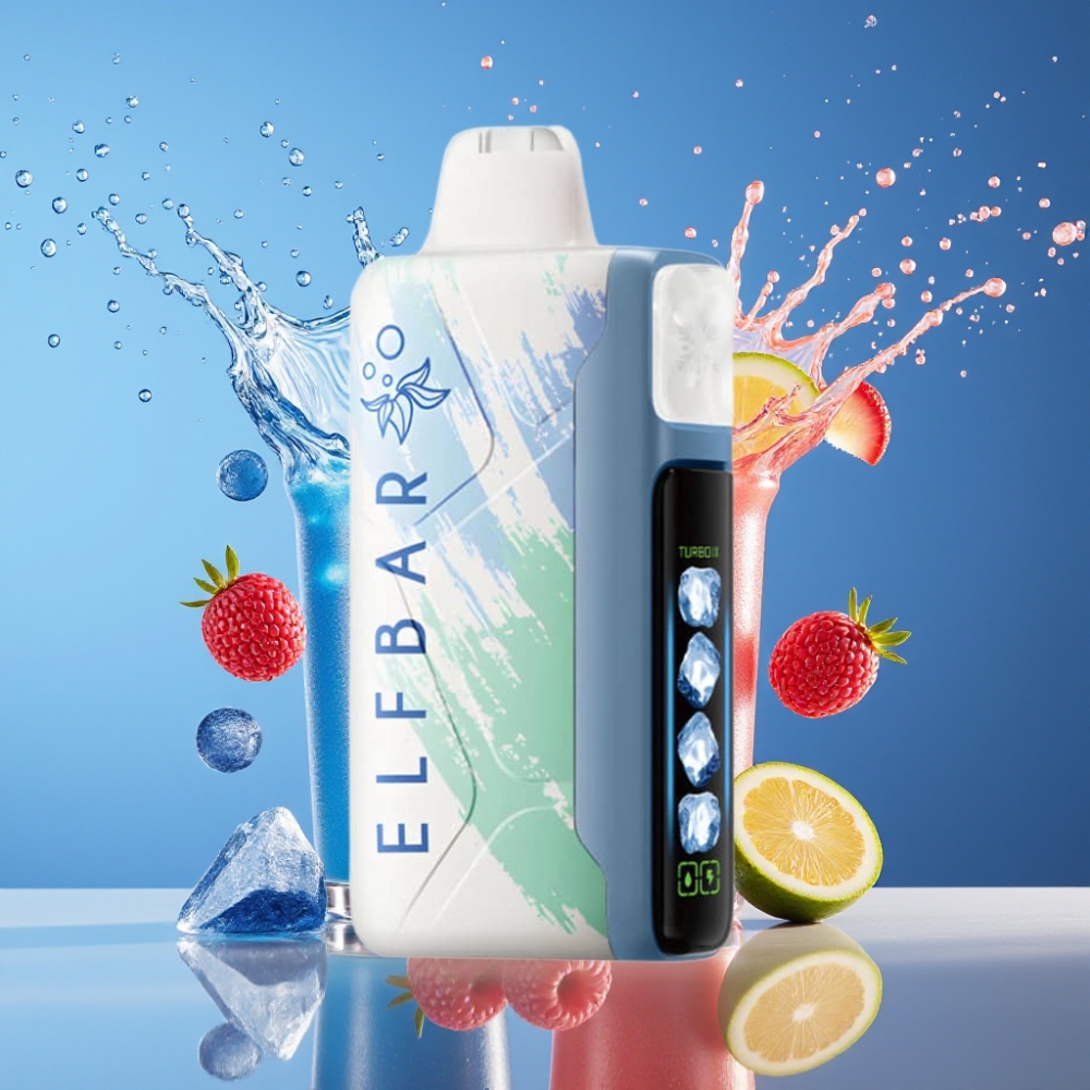 Suomi tukku Elf Bar Ice King 40000 Puffs Disposable Vape Jääsininen (Blue Razz Ice) – 20ml, 5% Nikotiinia, 850mAh Ladattava Paristo, 5 Jäähdytystaso