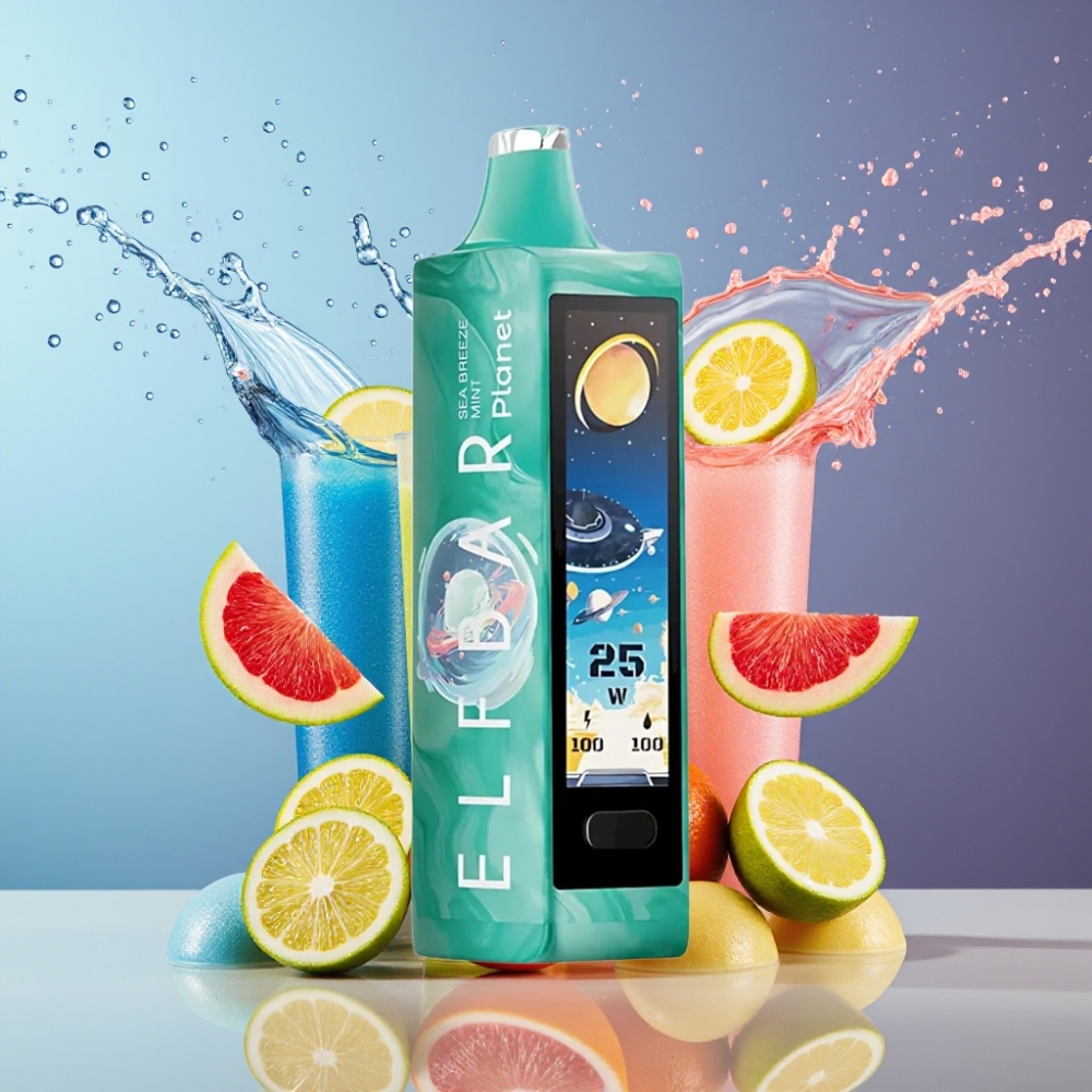 Suomi tukku Elf Bar Planet 25000 Puffs Disposable Vape Sea Breeze Mint 5% 18ml 800mAh Mesh
