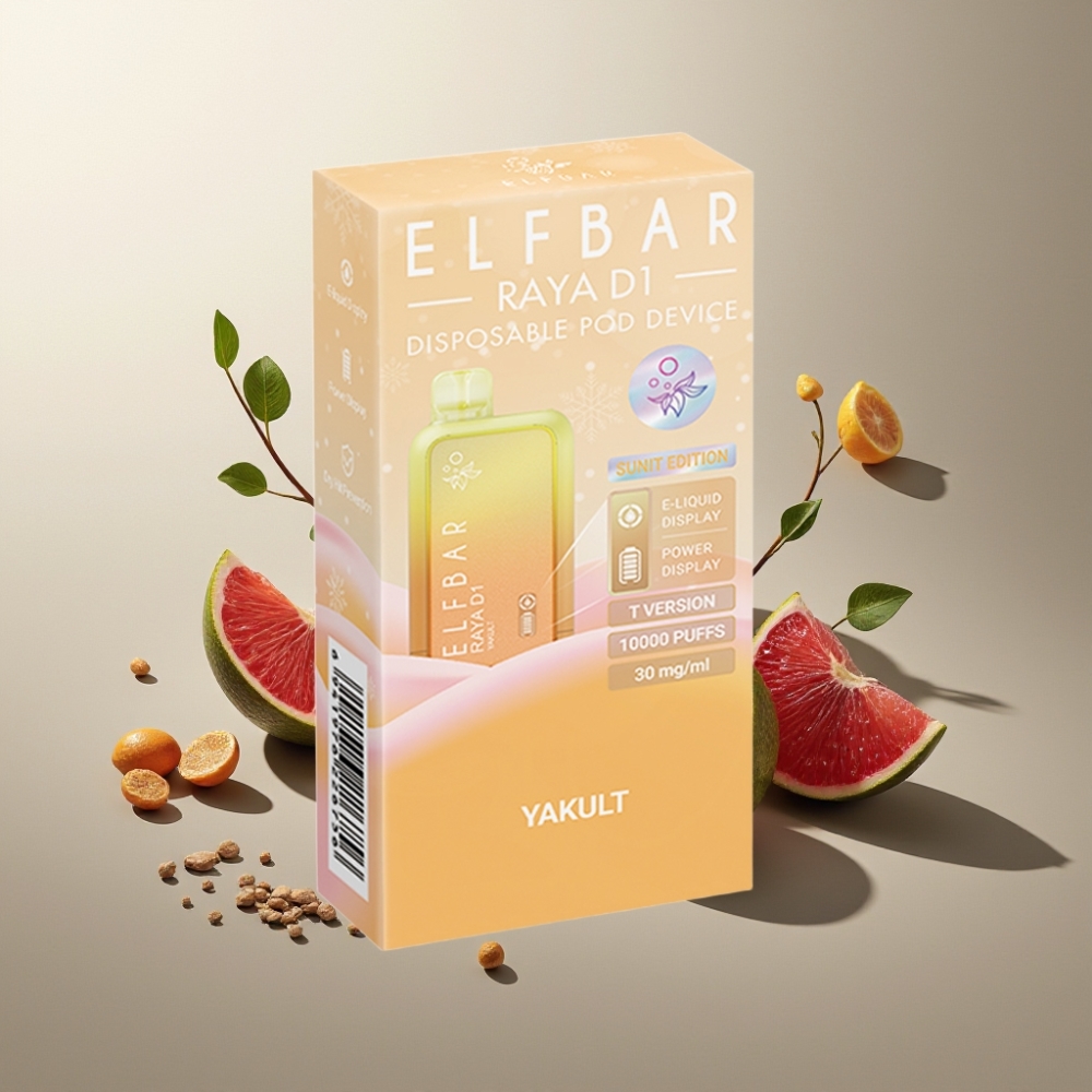 Elf Bar Raya D1 Suomi Tukku 13000 Puffs 18ml 650mAh Type-C Ladattava Kertakäyttöinen Vape 5% Nikotiinia