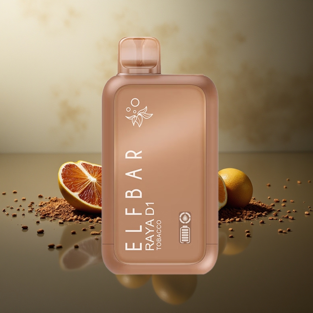 Elf Bar Raya D1 Suomi tukku 13000 Puffs 18ml 650mAh Type-C Kertakäyttöinen Vape Tobacco