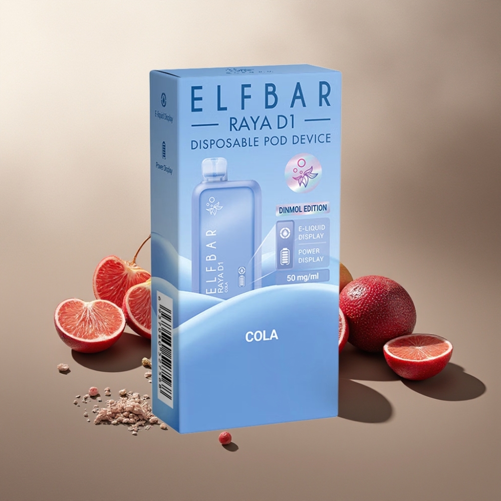 Suomi tukku Elf Bar Raya D1 13000 Puffs 18ml 650mAh Kertakäyttöinen Vape Cola