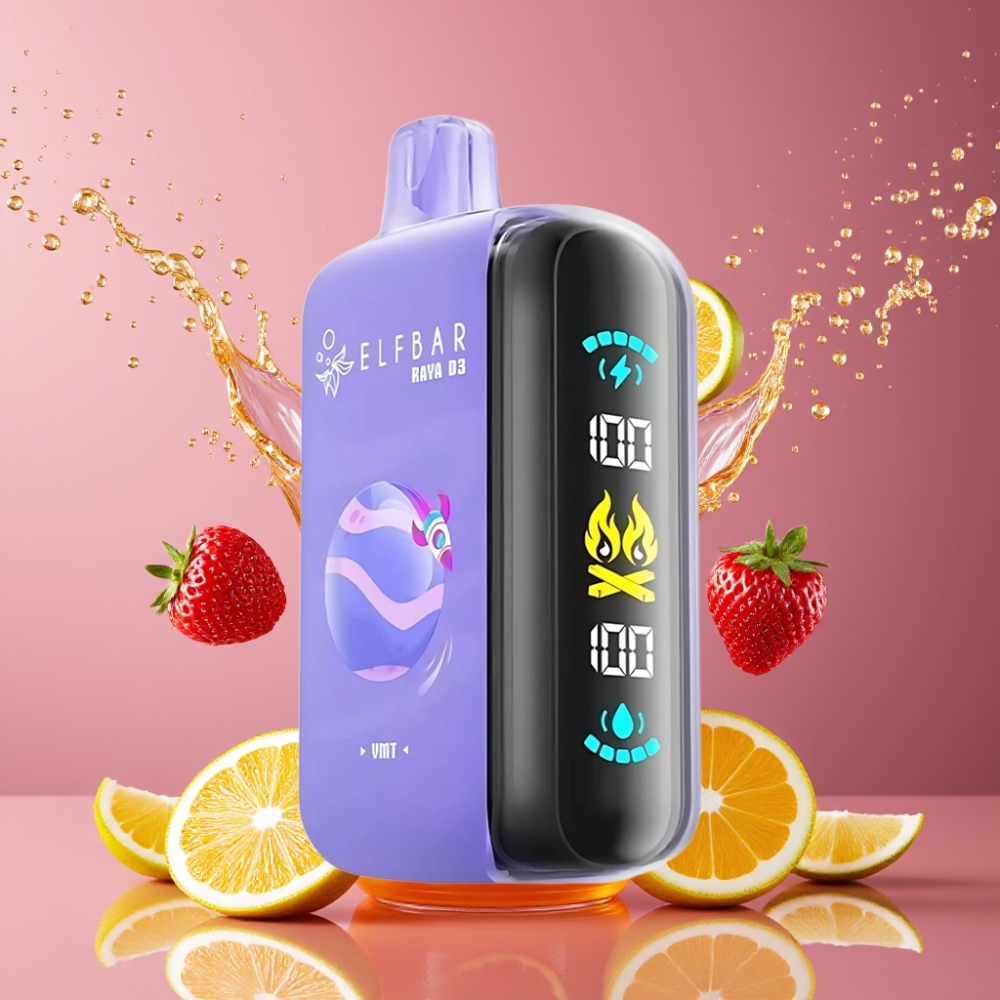 ELF BAR RAYA D3 25000 Puffs 23ml 5% Nikotiinia Type-C Lataus Suomi tukku