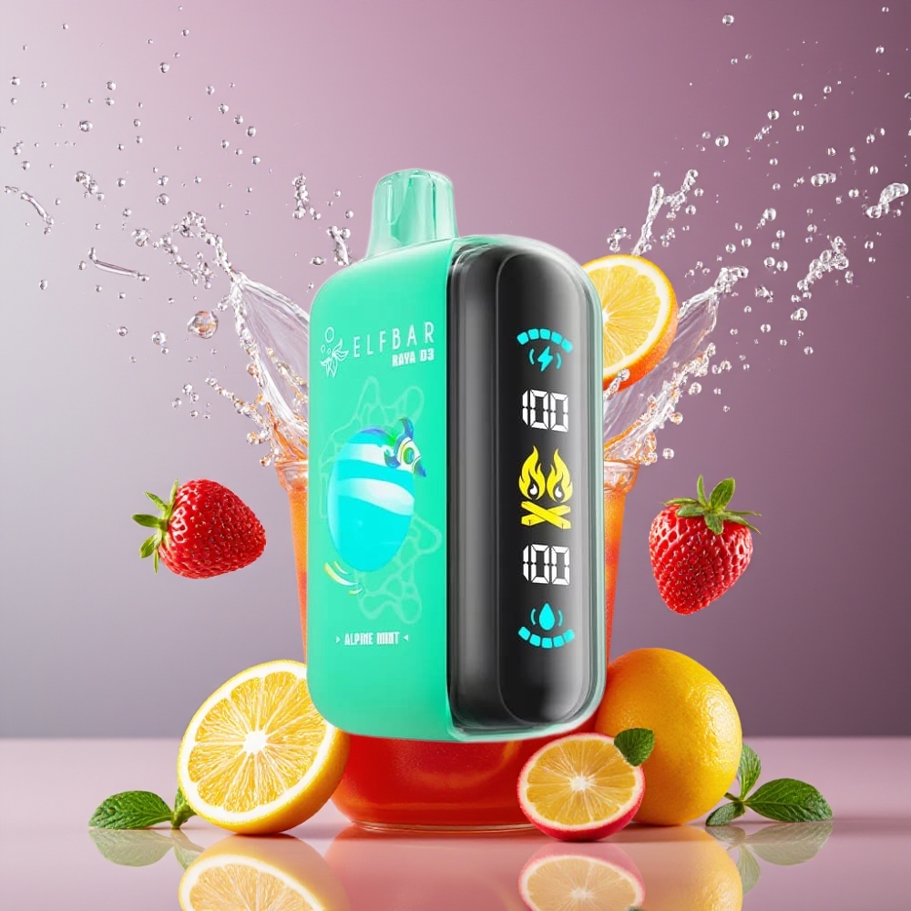 ELF BAR RAYA D3 25000 Puffs Disposable Vape 23ml 5% Nikotiinia Alpine Mint Suomi tukku