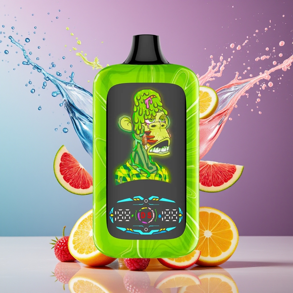 Suomi tukku Fumot Digital Monkey 40000 Puffs Disposable Vape Dual Mesh Coil 850 MAH Battery Type-C Port Tropical Rainbow Blast