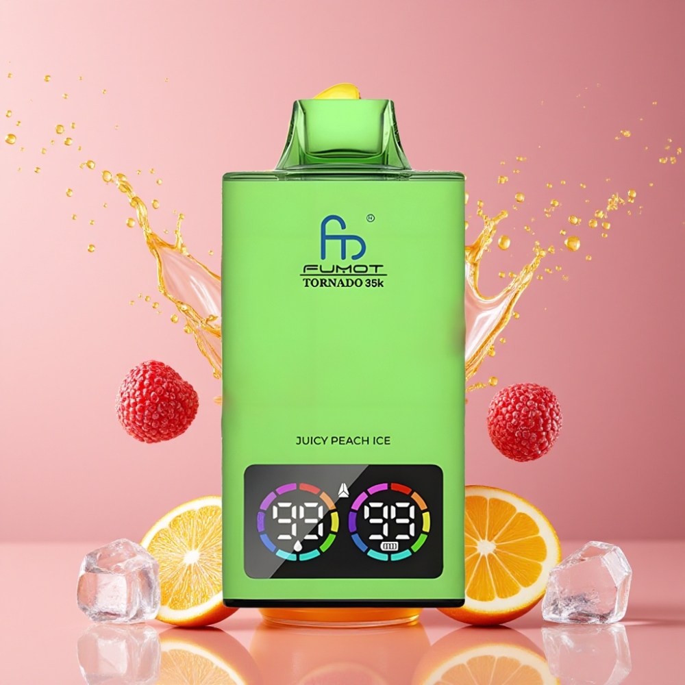 Suomi tukku Fumot Tornado 35K Disposable Vape 15ml E-juice 35000 Puffs Dual Mesh Coil USB-C Fast Charging Mäntymakea Jää