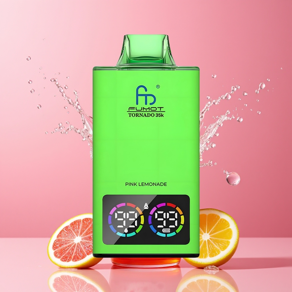 Suomi tukku Fumot Tornado 35K Disposable Vape Dual Mesh Coil 15ml E-juice 700MAH Pink Lemonade