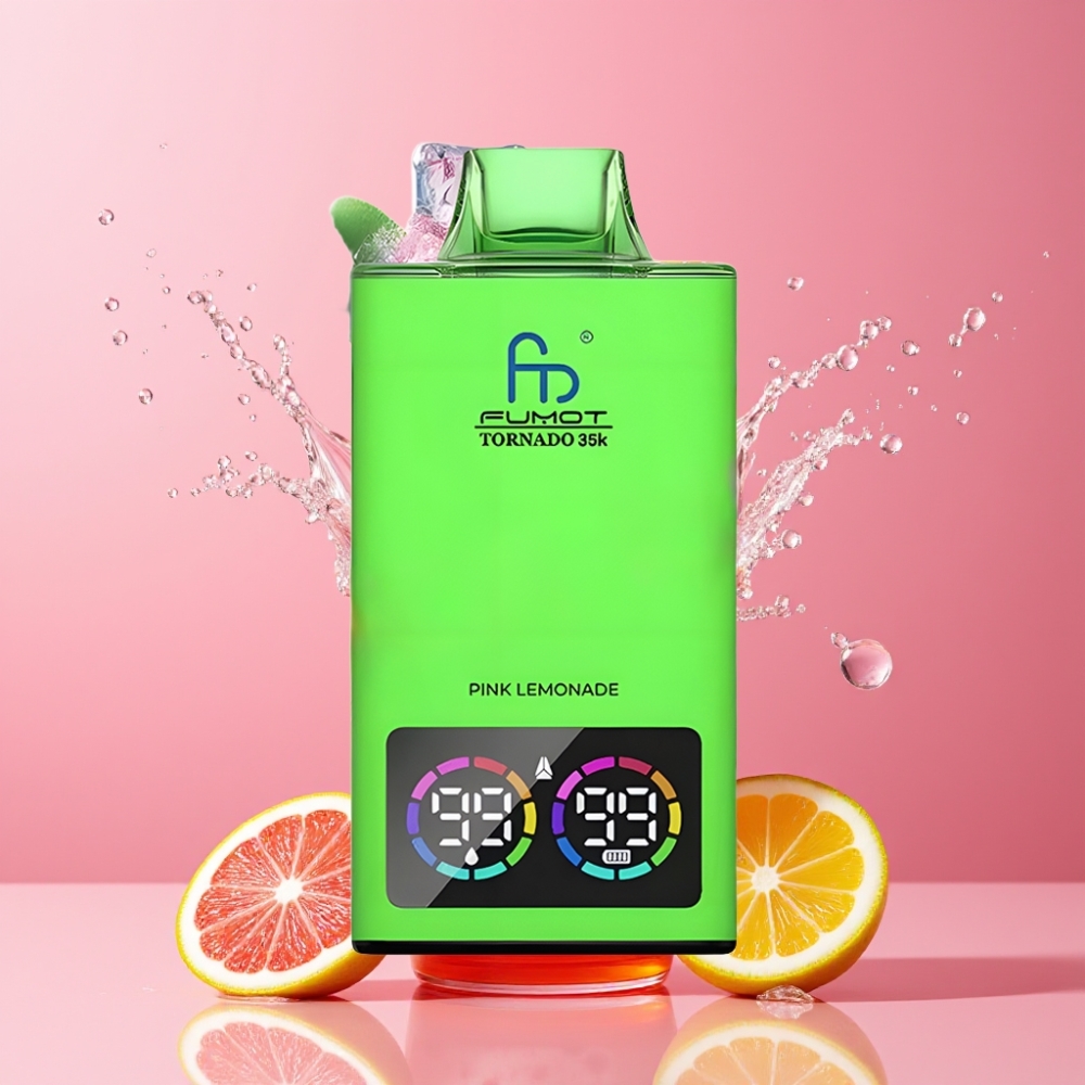 Suomi tukku Fumot Tornado 35K Disposable Vape Dual Mesh Coil 15ml E-juice 700MAH Pink Lemonade