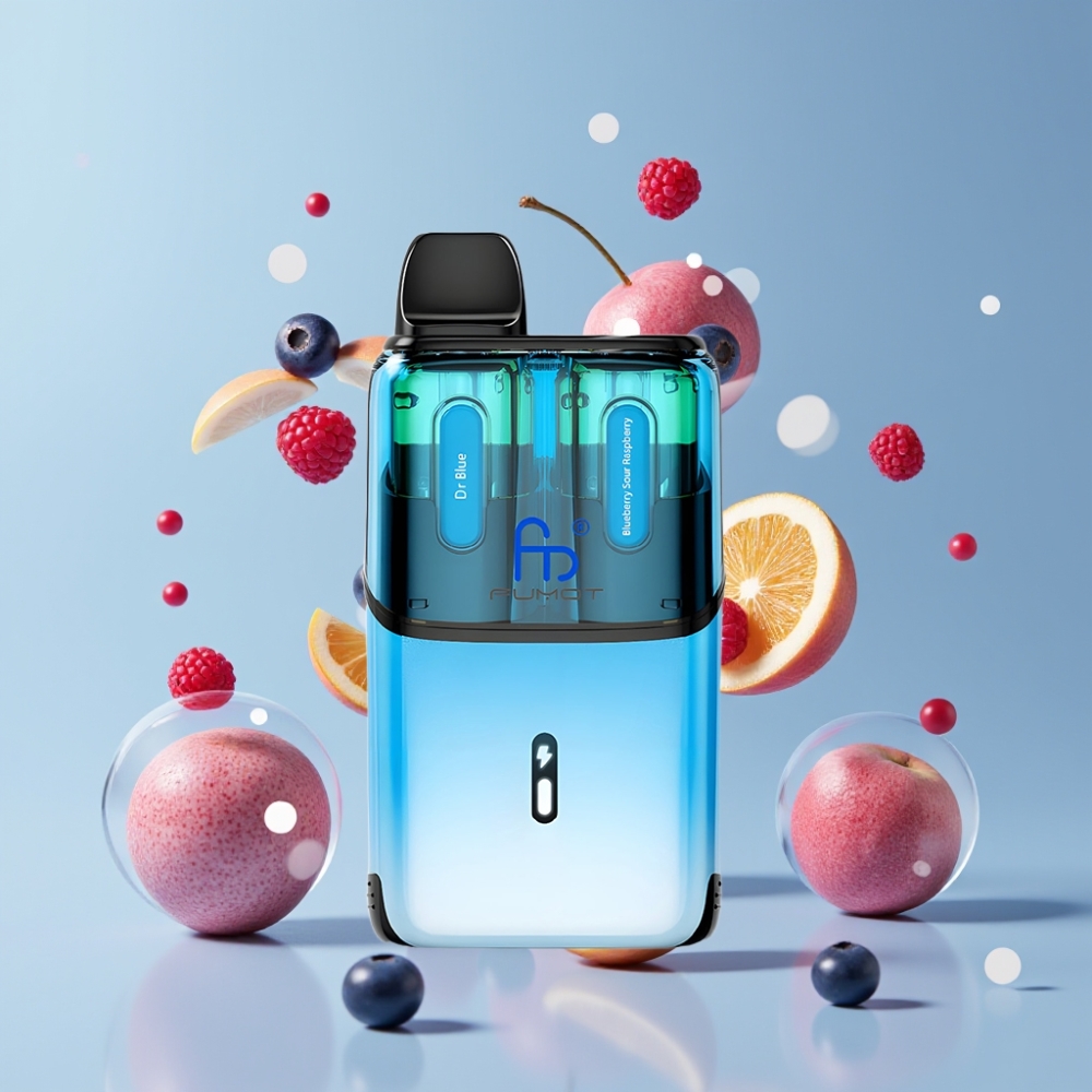 Suomi tukku Fumot Ultra T32000 32000 puffia 800mAh Type-C - Sininen & Mustikkapuurapiiras Kertakäyttöinen Vape 24ml 20mg Mesh Coil