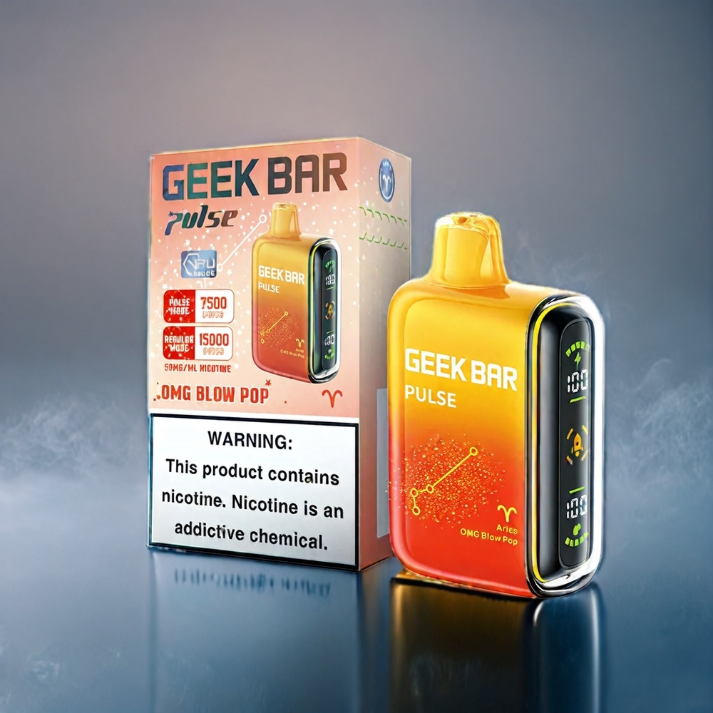 Geek Bar Pulse 15000 Puffs Suomi Tukku – 16ML, 5% Nikotiinia, Säädettävä Ilmanvirtaus, 650 mAh