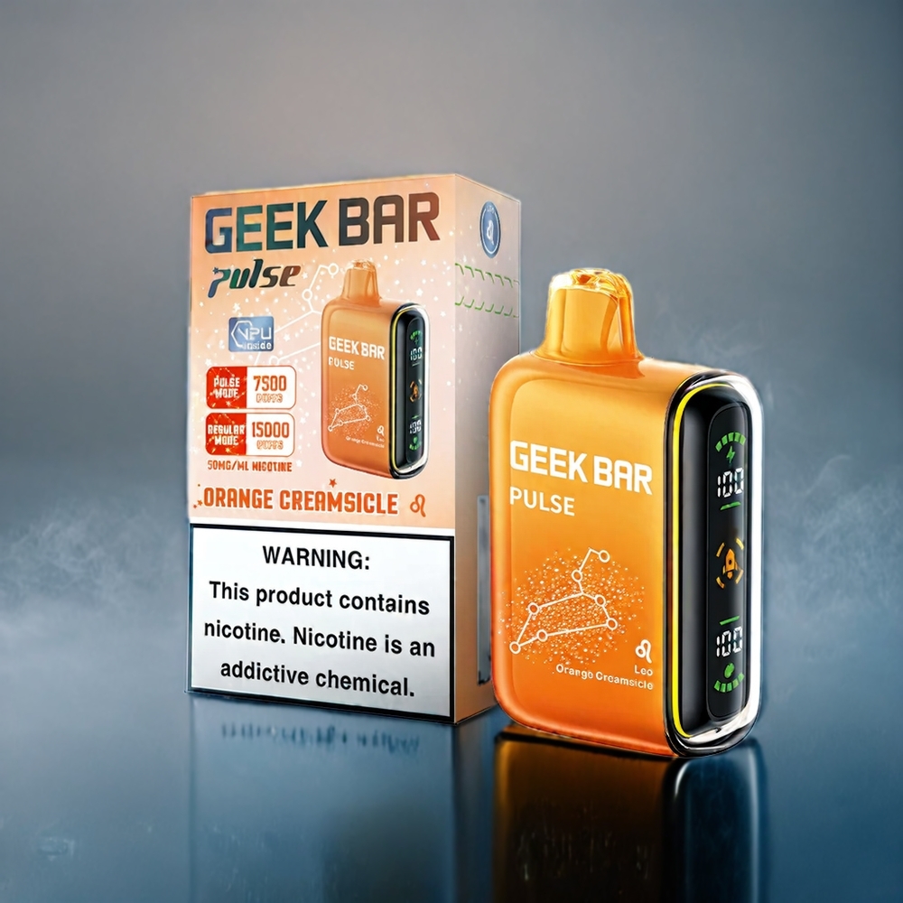 Geek Bar Pulse 15000 Puffs Suomi Tukku – 16ML, 5% Nikotiinia, Säädettävä Ilmanvirtaus, 650 mAh