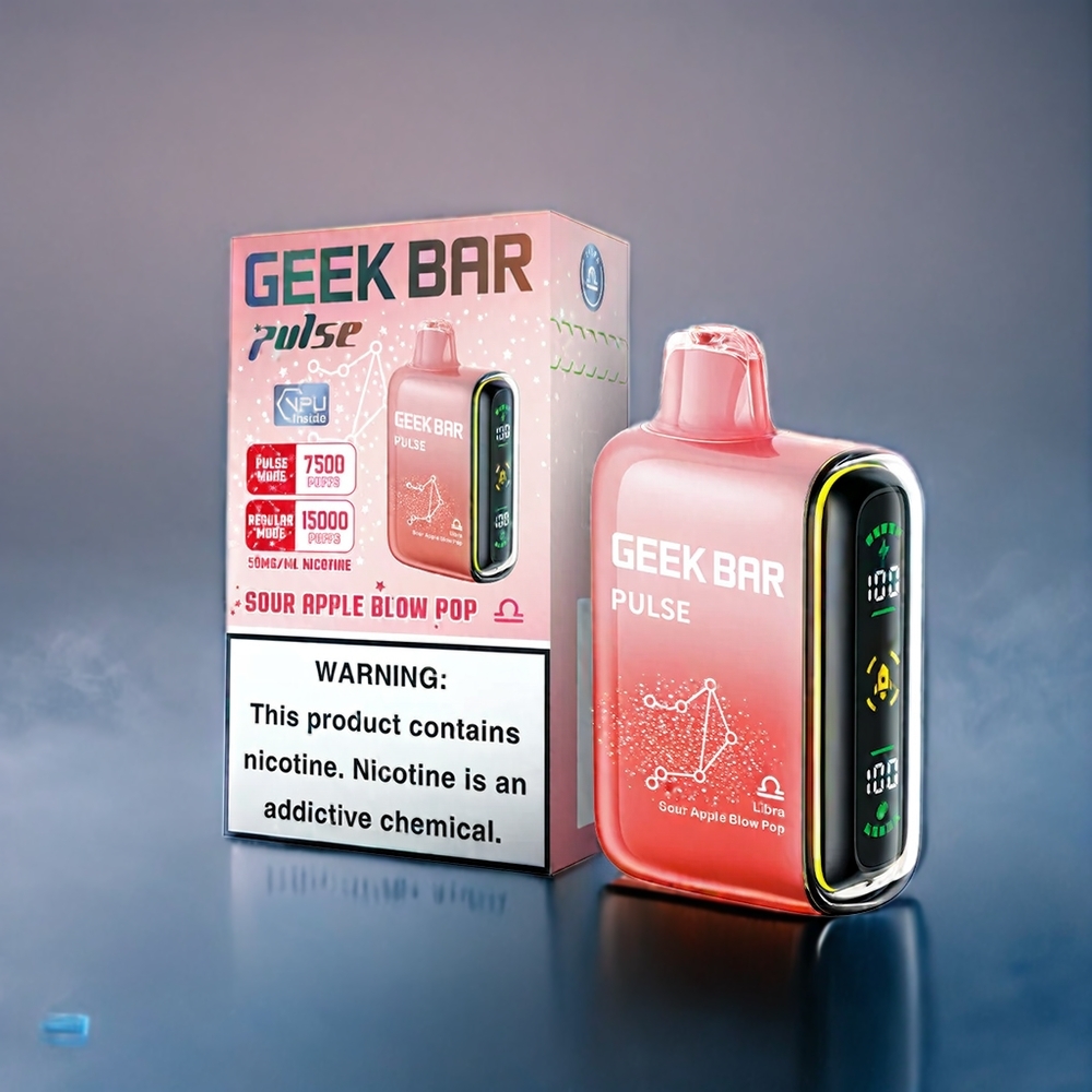 Geek Bar Pulse 15000 Puffs Suomi Tukku – 16ML, 5% Nikotiinia, Säädettävä Ilmanvirtaus, 650 mAh