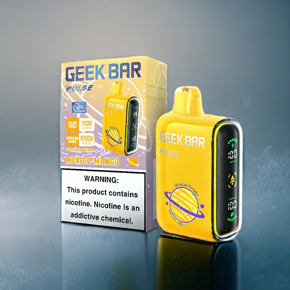 Geek Bar Pulse 15000 Puffs Suomi Tukku – 16ML, 5% Nikotiinia, Säädettävä Ilmanvirtaus, USB Type-C