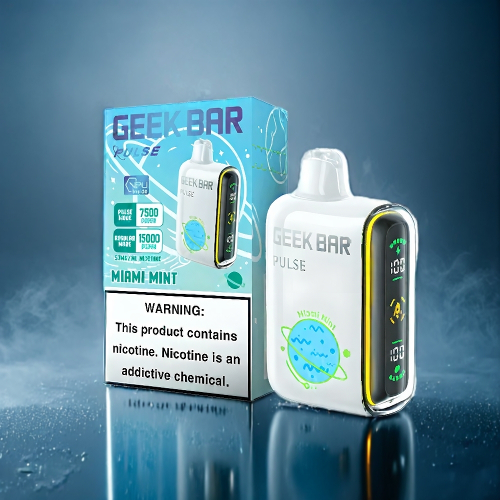 Geek Bar Pulse 15000 Puffs Suomi Tukku – 16ML, 5% Nikotiinia, Säädettävä Ilmanvirtaus, USB Type-C