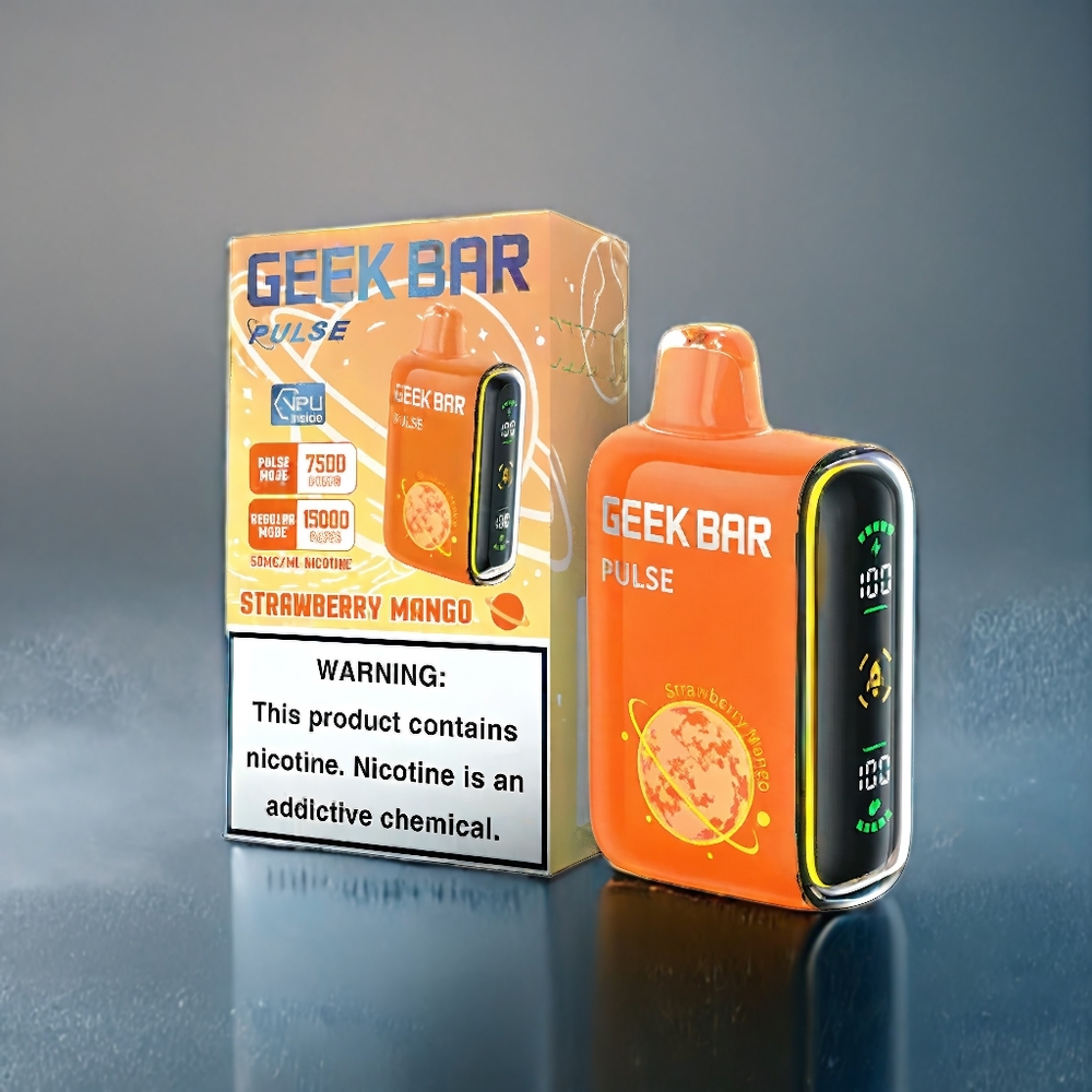 Geek Bar Pulse 15000 Puffs Suomi Tukku – 16ML, 5% Nikotiinia, Säädettävä Ilmanvirtaus, USB Type-C