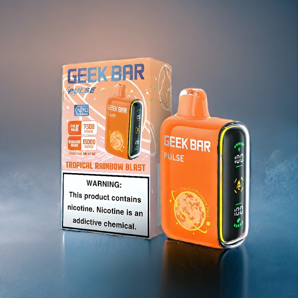 Geek Bar Pulse 15000 Puffs Suomi Tukku – 16ML, 5% Nikotiinia, Säädettävä Ilmanvirtaus, USB Type-C
