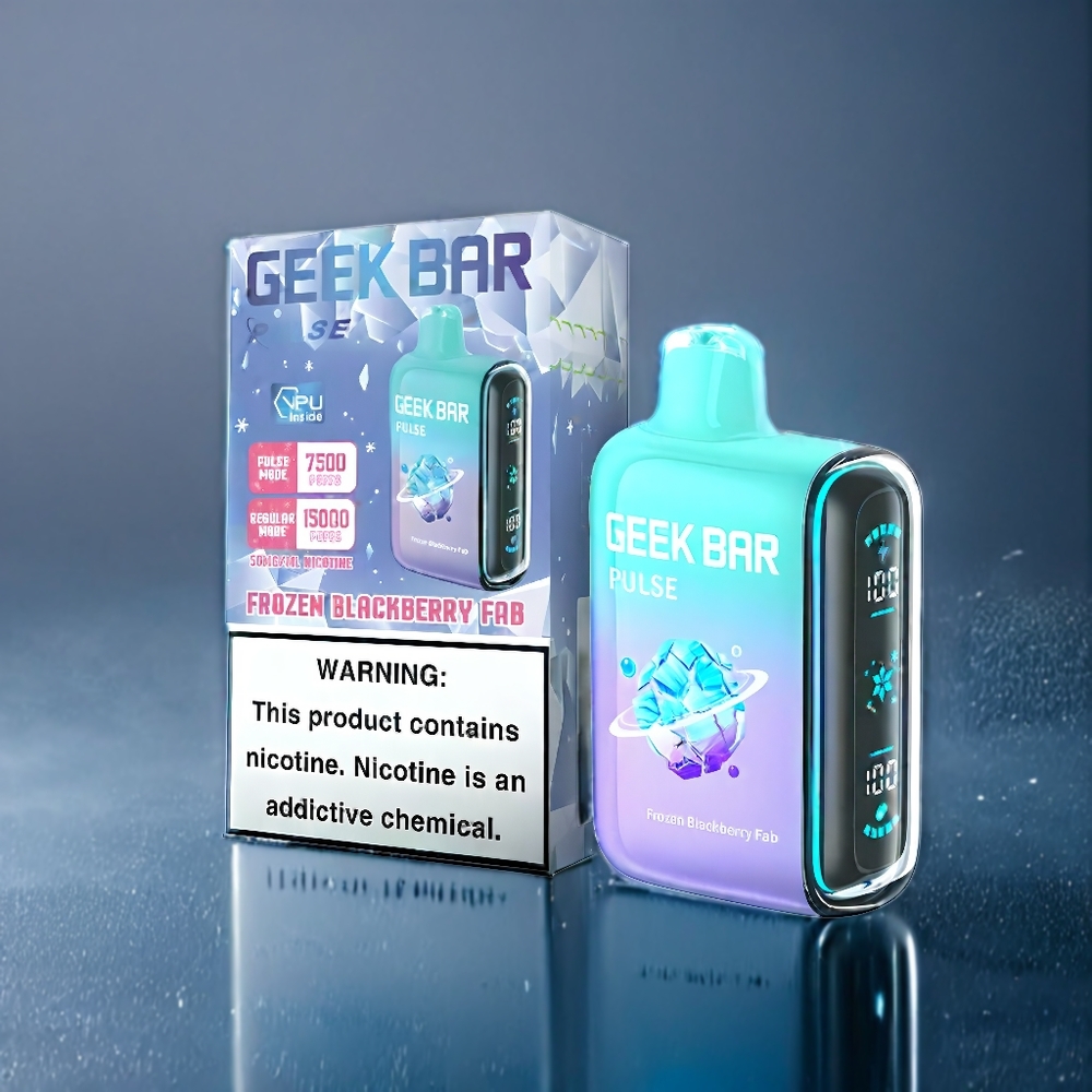 Suomi tukku Geek Bar Pulse 15000 Puffs 16ML 5% Nikotiinia Jäätynyt Edition USB Type-C 650 mAh