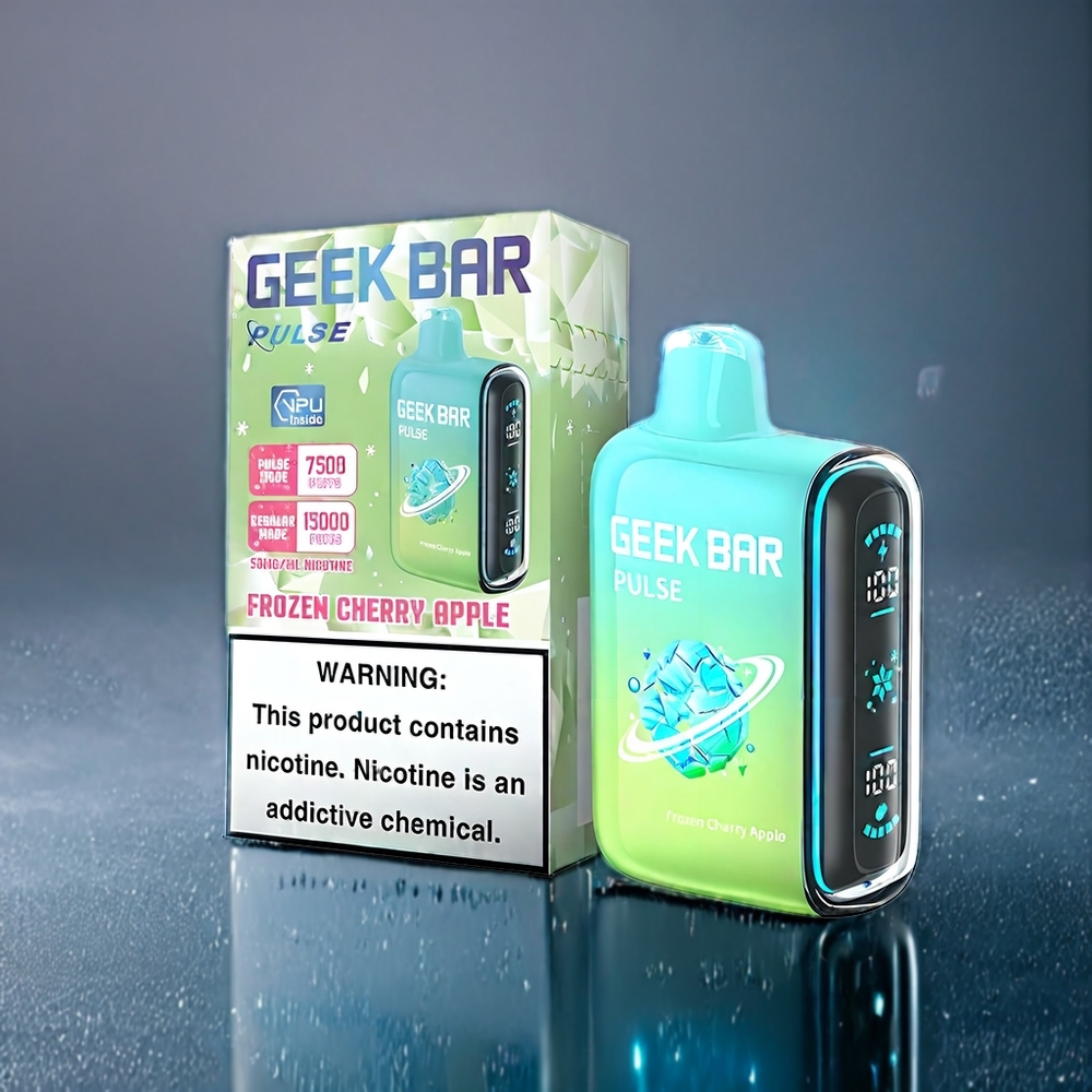 Suomi tukku Geek Bar Pulse 15000 Puffs 16ML 5% Nikotiinia Jäätynyt Edition USB Type-C 650 mAh