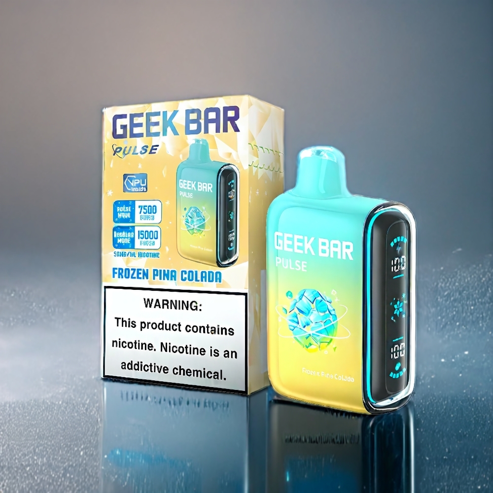 Suomi tukku Geek Bar Pulse 15000 Puffs 16ML 5% Nikotiinia Jäätynyt Edition USB Type-C 650 mAh