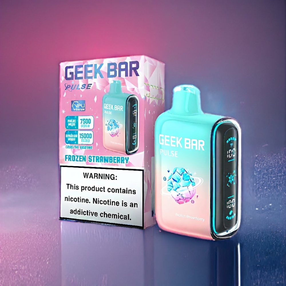 Suomi tukku Geek Bar Pulse 15000 Puffs 16ML 5% Nikotiinia Jäätynyt Edition USB Type-C 650 mAh