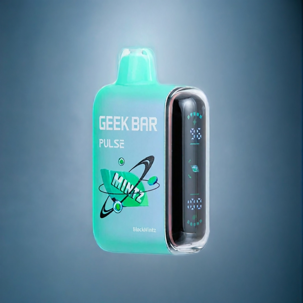 Suomi tukku Geek Bar Pulse 15000 Puffs Minttiversio – 16ML, 5% Nikotiinia, Säädettävä Ilmanvirtaus, USB Type-C