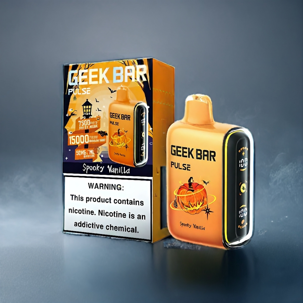 Suomi tukku Geek Bar Pulse 15 000 Tupakka-annosta, 16ML-nestetankki, 5% Nikotiini, Säädettävä Ilmanvirtaus