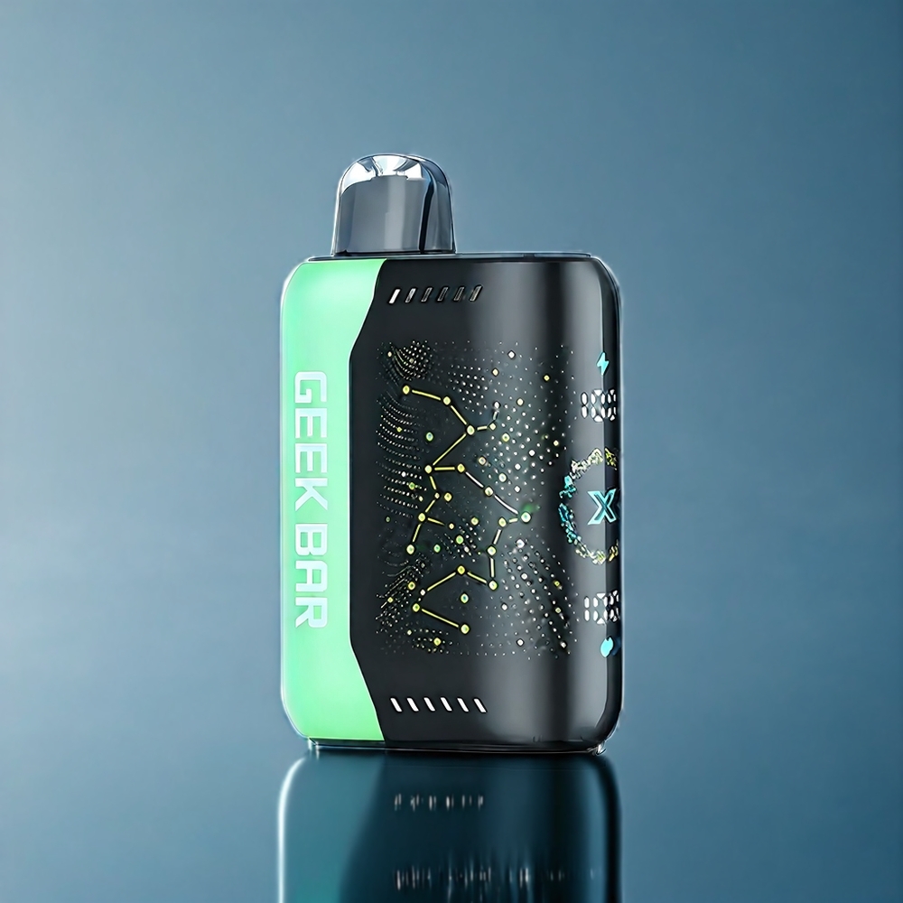 Suomi tukku Geek Bar Pulse X 25000 Puffs 0-5% Nikotiinia, 18mL Täytetty Nesteeksi, USB Type-C, Kaksoisverkkokäämi