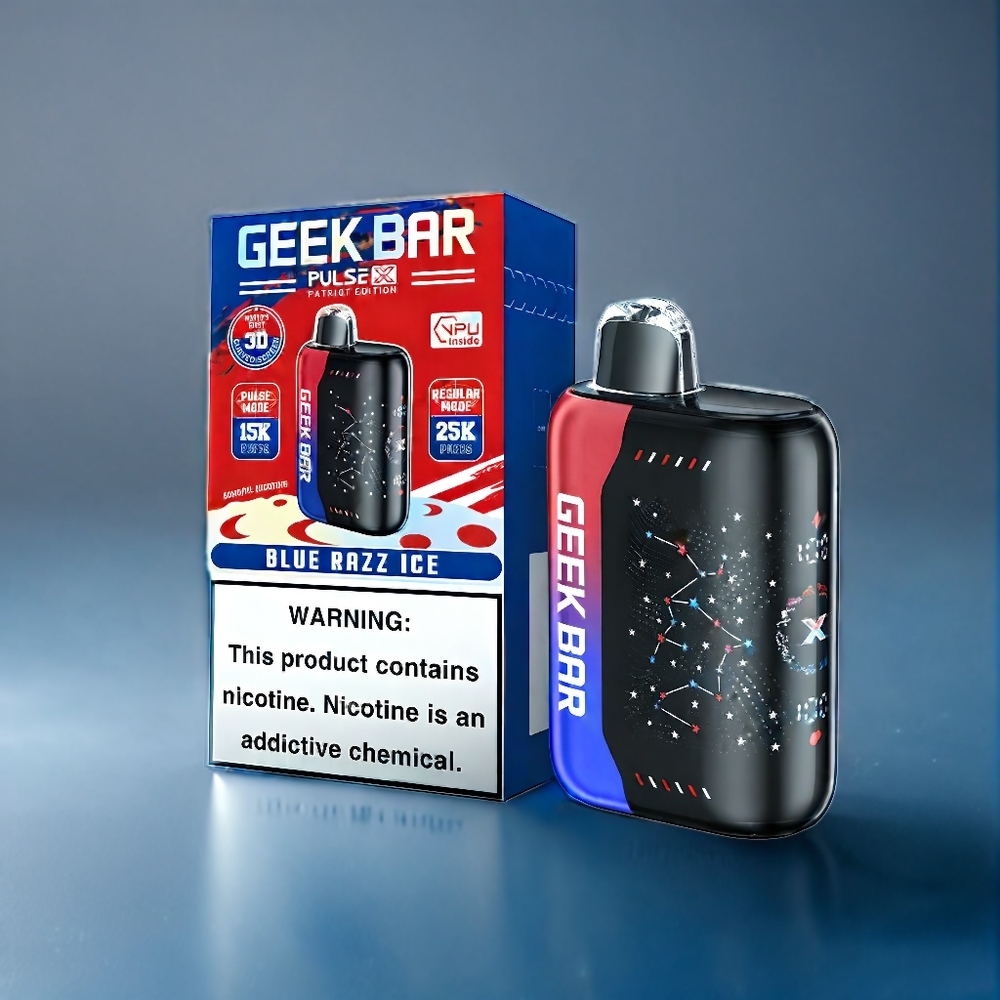 Suomi tukku Geek Bar Pulse X 25000 Puffs 18mL E-Liquid Dual Mesh Coil USB Type-C