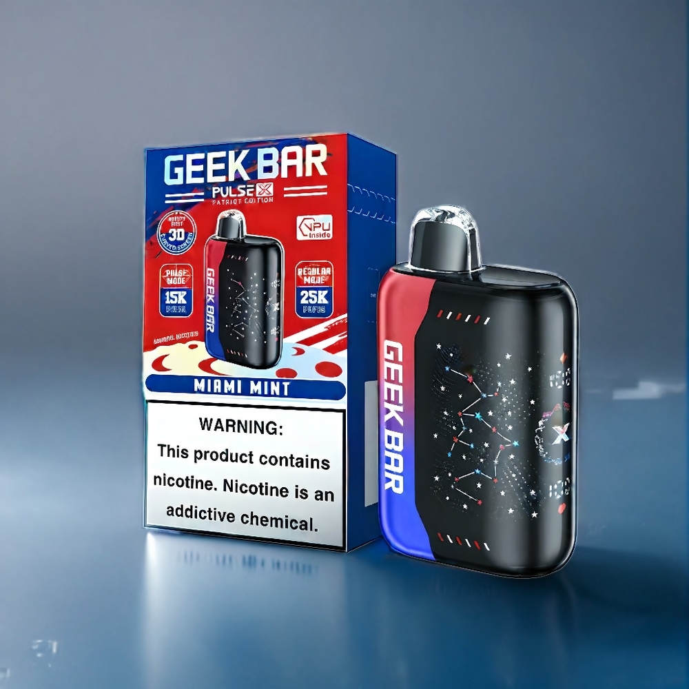 Suomi tukku Geek Bar Pulse X 25000 Puffs 18mL E-Liquid Dual Mesh Coil USB Type-C